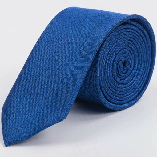 Кликните для увеличения изображения Аренда синего галстука с текстурой для мужских костюмов