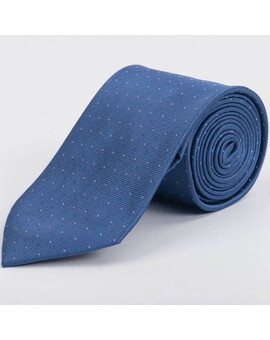 Прокат голубого галстука с узором для мужского костюма, изображение 1