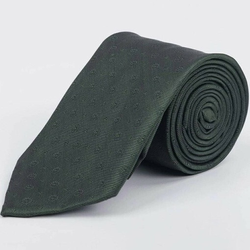 Кликните для увеличения изображения Аренда зеленого галстука с узором для мужских костюмов