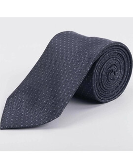Прокат серого галстука с узором для мужского костюма, изображение 1