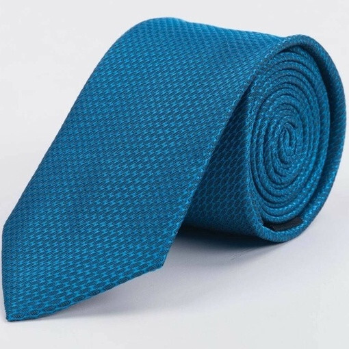 Кликните для увеличения изображения Прокат светло-синего галстука с мелких узором для мужских костюмов