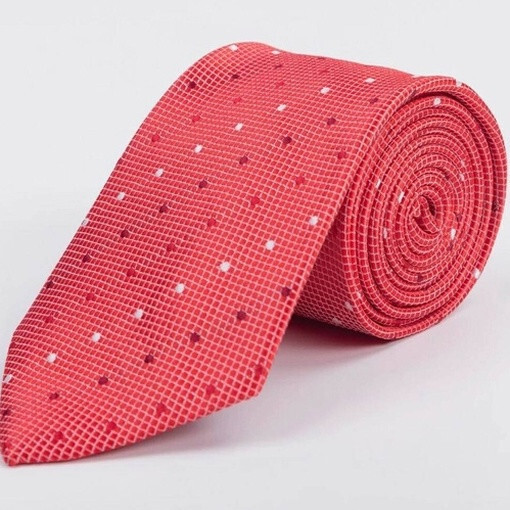Кликните для увеличения изображения Прокат красного галстука с узором для мужских костюмов
