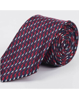 Аренда галстука бордового цвета с разноцветным узором для мужских костюмов, изображение 1