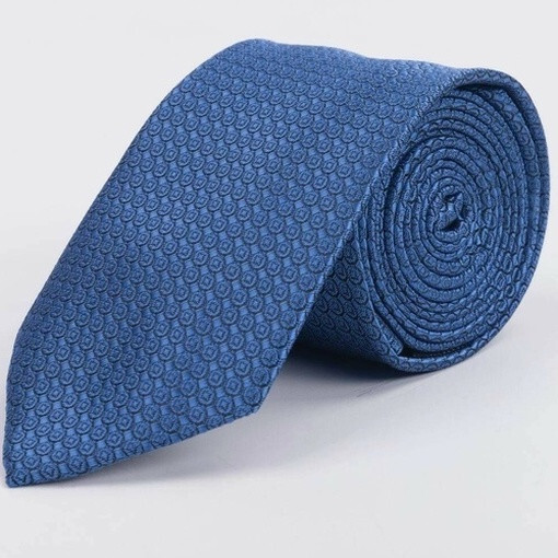 Кликните для увеличения изображения Голубой галстук напрокат с фактурным узором для мужского костюма