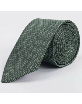 Галстук напрокат желтого оттенка с мелким ромбовидным узором для мужских костюмов, изображение 1