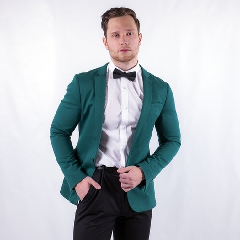 Кликните для увеличения изображения Аренда блейзера изумрудного цвета