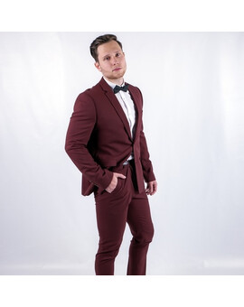 Аренда мужского костюма бордового цвета, изображение 1