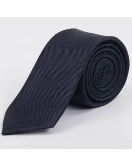 Арендовать черный галстук в фактурную полоску для мужских костюмов, изображение 1