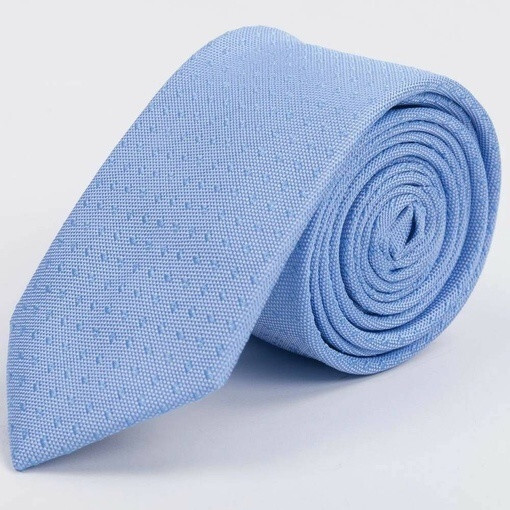 Кликните для увеличения изображения Арендовать галстук голубого цвета с фактурным узором для мужских костюмов