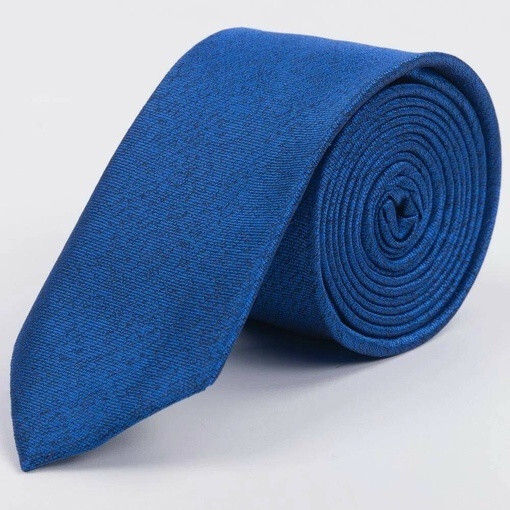 Кликните для увеличения изображения Аренда синего галстука с текстурой для мужских костюмов