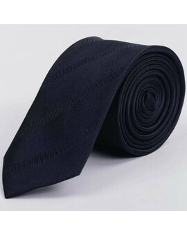 Аренда черного галстука в полоску с текстурой для мужского костюма, изображение 1