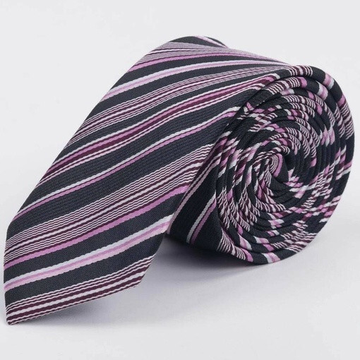 Кликните для увеличения изображения Аренда розового галстука в разноцветную мульти полоску для мужских костюмов