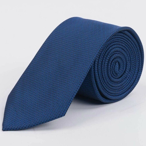 Кликните для увеличения изображения Арендовать синий текстурированный галстук для мужских костюмов