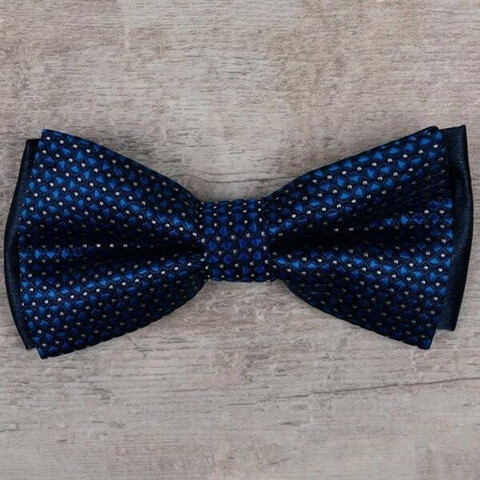 Аренда бабочки синего цвета с узором для мужских костюмов