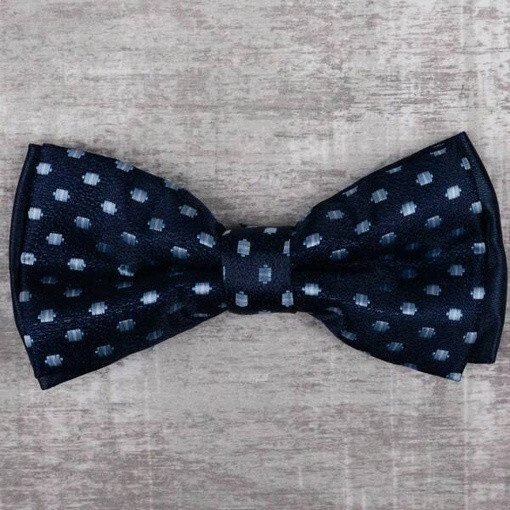 Кликните для увеличения изображения Аренда бабочки синего цвета с разноцветным узором для мужского костюма