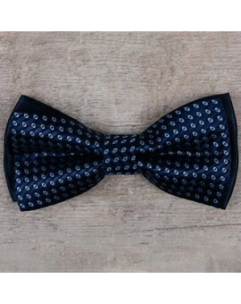 Аренда бабочки синего цвета в мелкую клетку для мужского костюма, изображение 1