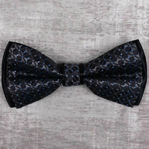 Аренда черной бабочки с шахматным узором для мужского костюма