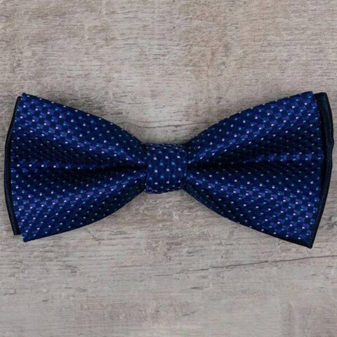 Прокат бабочки синего цвета с узором для мужского костюма