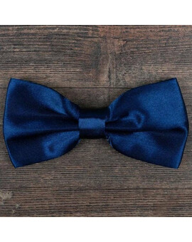 Прокат классической бабочки синего цвета для мужских костюмов, изображение 1