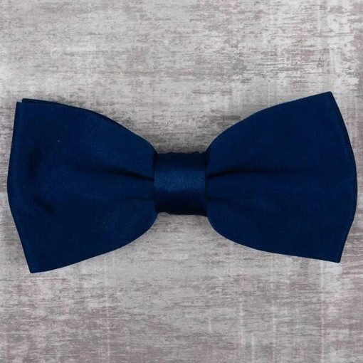 Кликните для увеличения изображения Прокат однотонной бабочки синего цвета для мужски костюмов