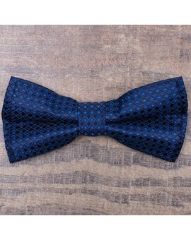 Синяя бабочка в аренду с абстрактным узором для мужских костюмов, изображение 1