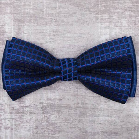 Аренда бабочки в синюю клетку для мужских костюмов