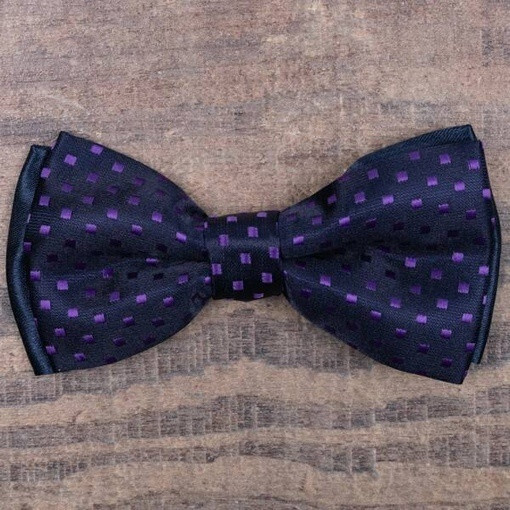 Кликните для увеличения изображения Аренда бабочки с фиолетовыми вставками для мужских костюмов