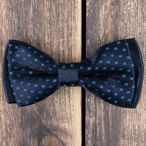 Кликните для увеличения изображения Бабочка напрокат с синими вставками для мужских костюмов