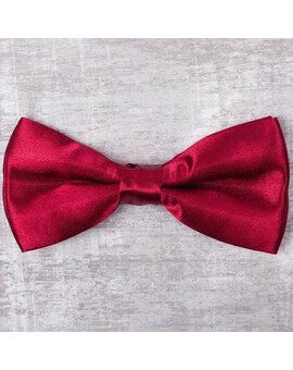 Аренда однотонной бордовой бабочки для мужских костюмов, изображение 1