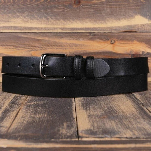 Кликните для увеличения изображения Аренда ремня черного цвета для мужского костюма