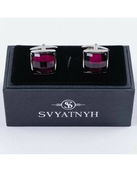 Аренда запонок пурпурно-розового цвета для мужских костюмов, изображение 1