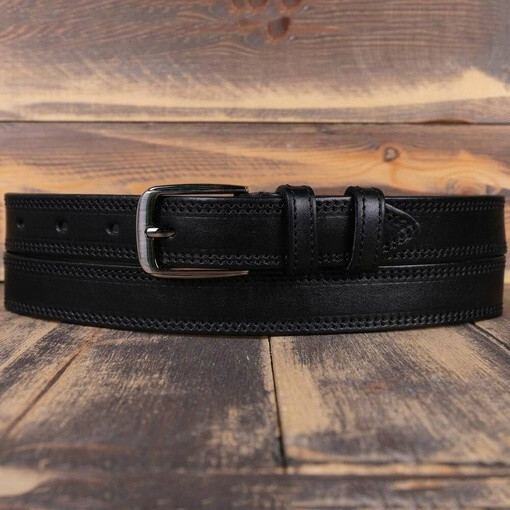 Кликните для увеличения изображения Аренда черного ремня для мужских костюмов