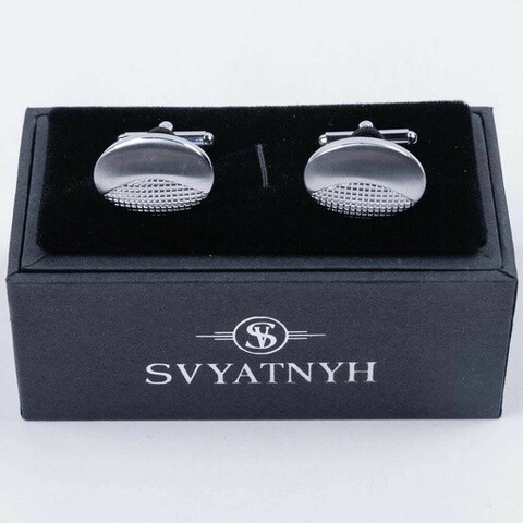 Прокат классических запонок овальной формы для мужских костюмов