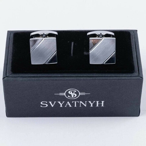 Аренда классических запонок квадратной формы для мужских костюмов