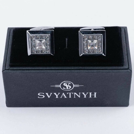 Кликните для увеличения изображения Арендовать запонки с украшением для мужского костюма