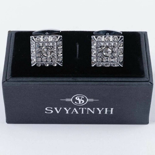 Кликните для увеличения изображения Аренда запонок с украшением для мужского костюма