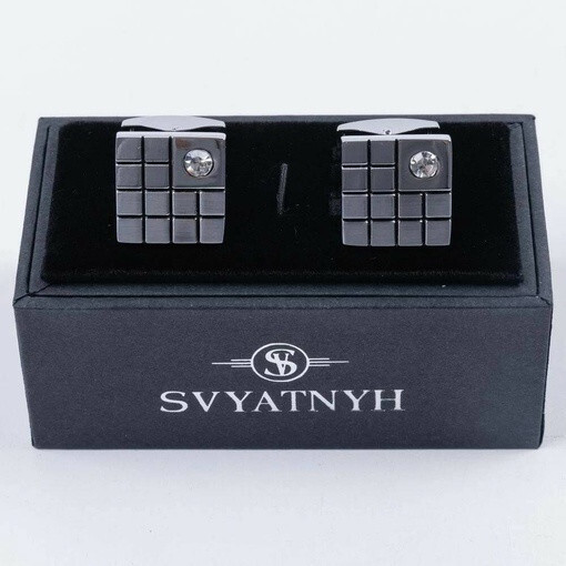 Кликните для увеличения изображения Запонки в аренду с украшением для мужского костюма