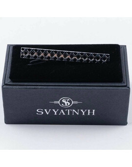 Аренда зажима черного цвета с гравировкой для мужского костюма, изображение 1