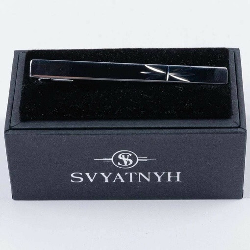 Кликните для увеличения изображения Зажим напрокат с гравировкой для мужского костюма