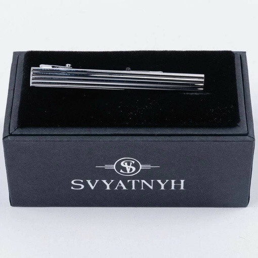 Кликните для увеличения изображения Арендовать классически зажим с линейной гравировкой для мужских костюмов