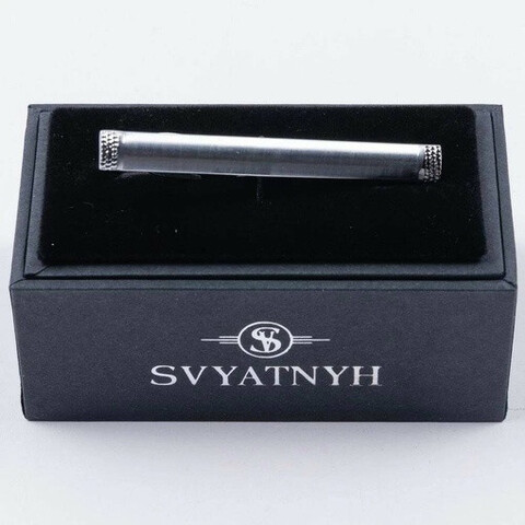 Аренда классического зажима с элементами гравировки по краям для мужских костюмов