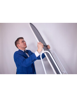 Мужской клетчатый костюм светло-синего цвета в аренду, изображение 3